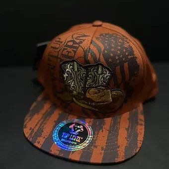 Top Level Cowboy Boot Snap Back Hat