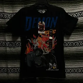 Demon  Embroidery T Shirt