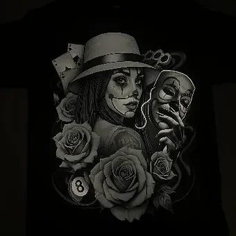 Payasita Chola Clown Smile Chicano Art Clown Makeup Gangster Girl