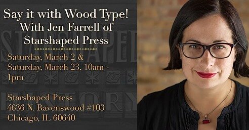 Got something to say? Say it with wood type! In this letterpress workshop, we&rsquo;ll be diving into the extensive wood type collection at Starshaped Press to set simple text and ornament posters. We&rsquo;ll discuss how to sketch ideas and plan, wh