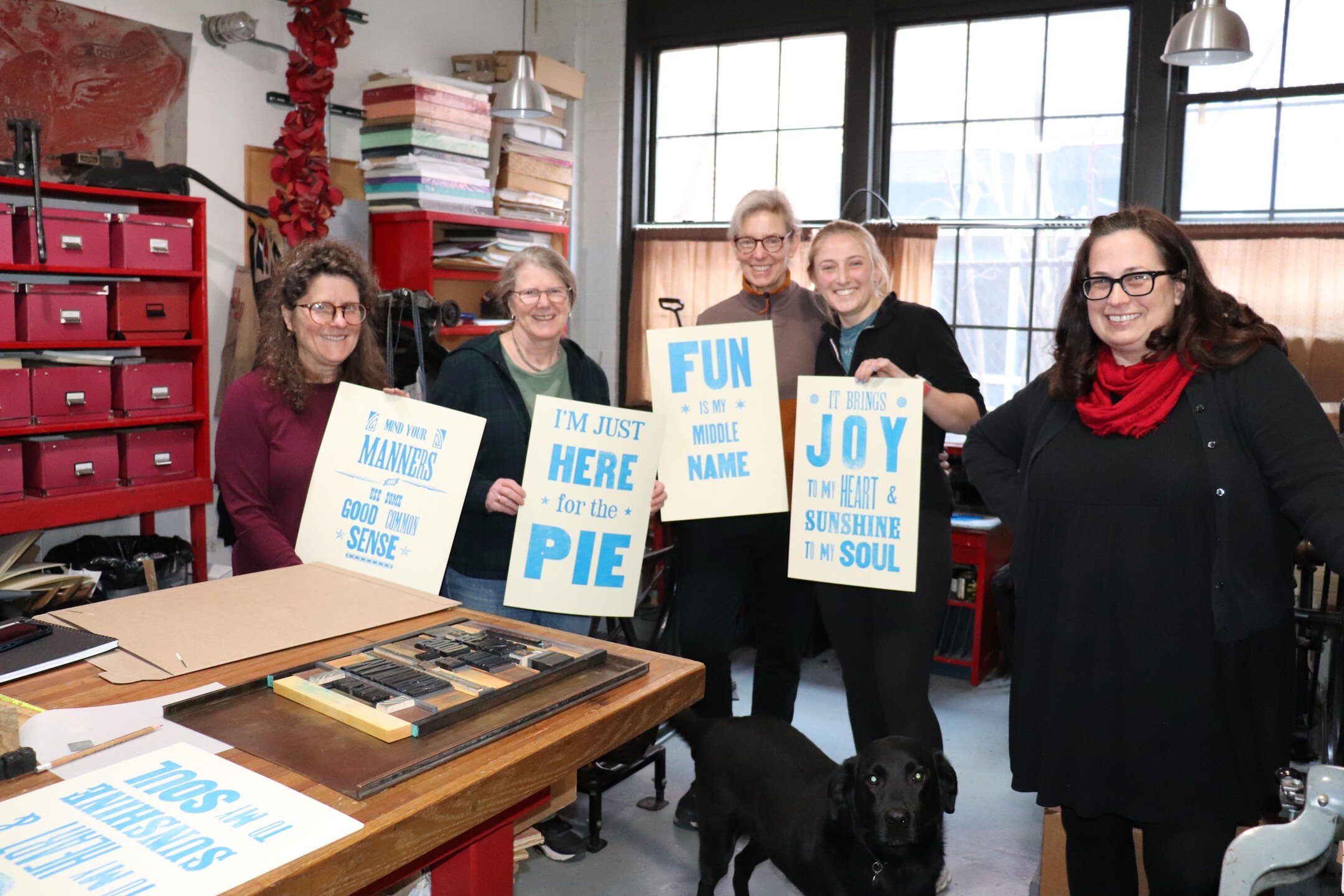 Thank you to everyone who came to our Wood Type workshop with Jen Farrell of Starshaped Press this Saturday, March 2nd. Congrats to all of our attendees for officially stepping into the world of Letterpress, and extra thanks to Jen for her wonderful 