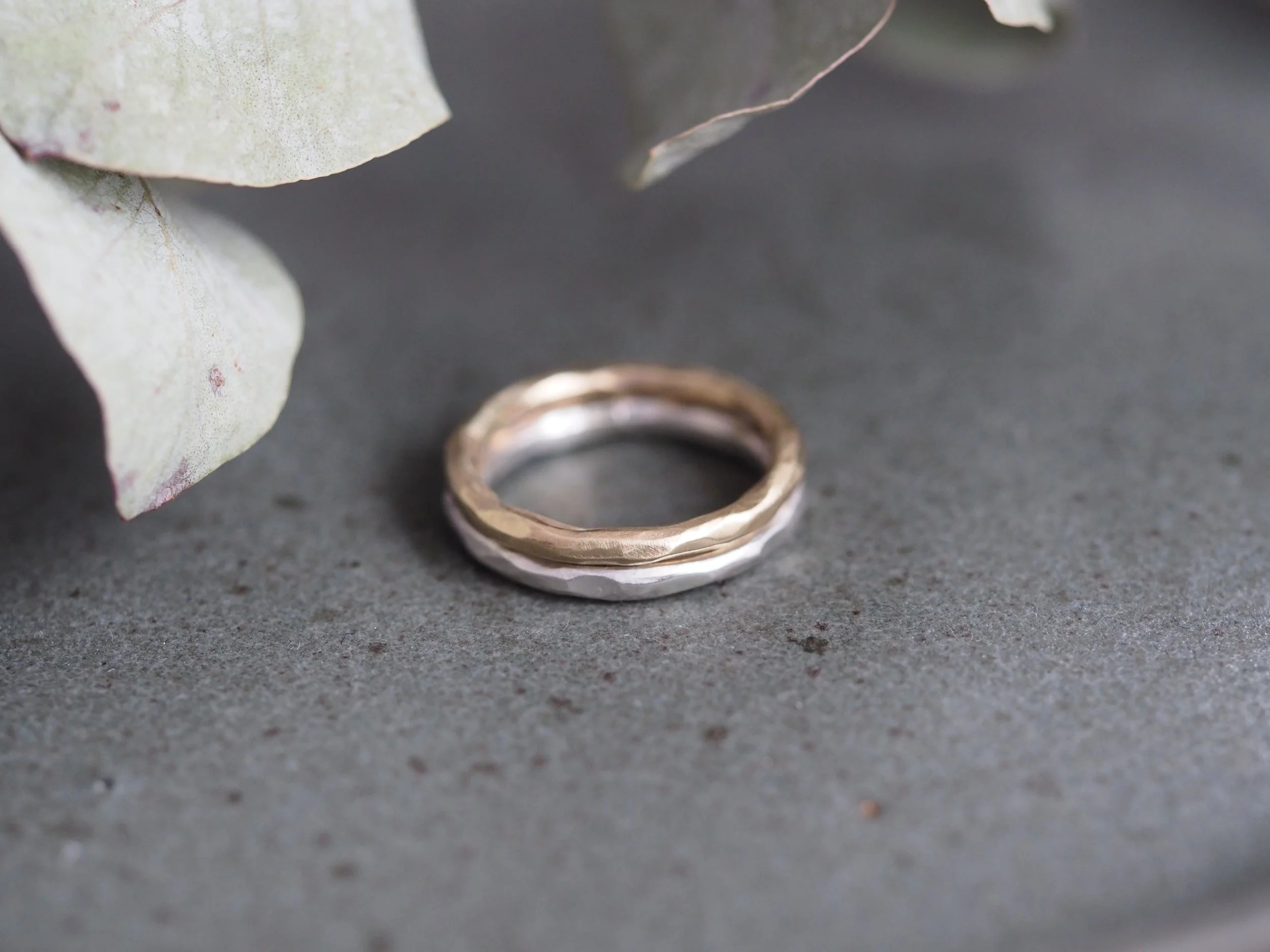 Faceted Gold Ring