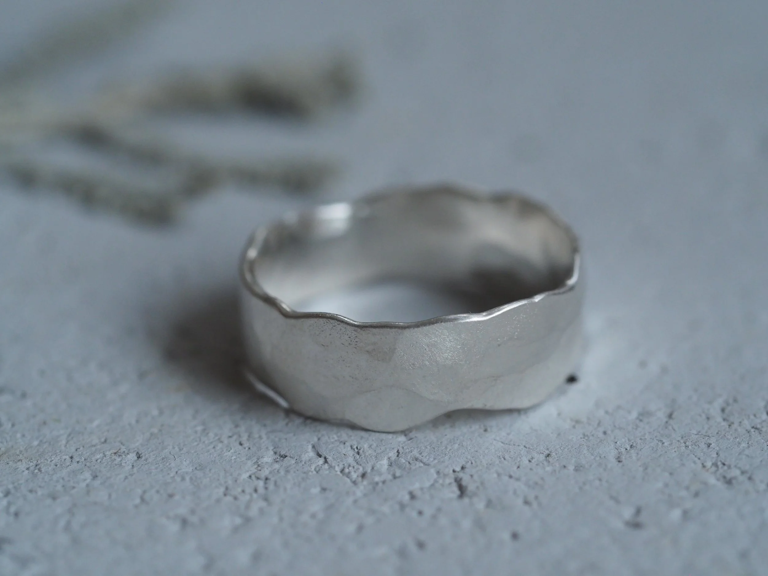 Sterling Silver Ripple Ring