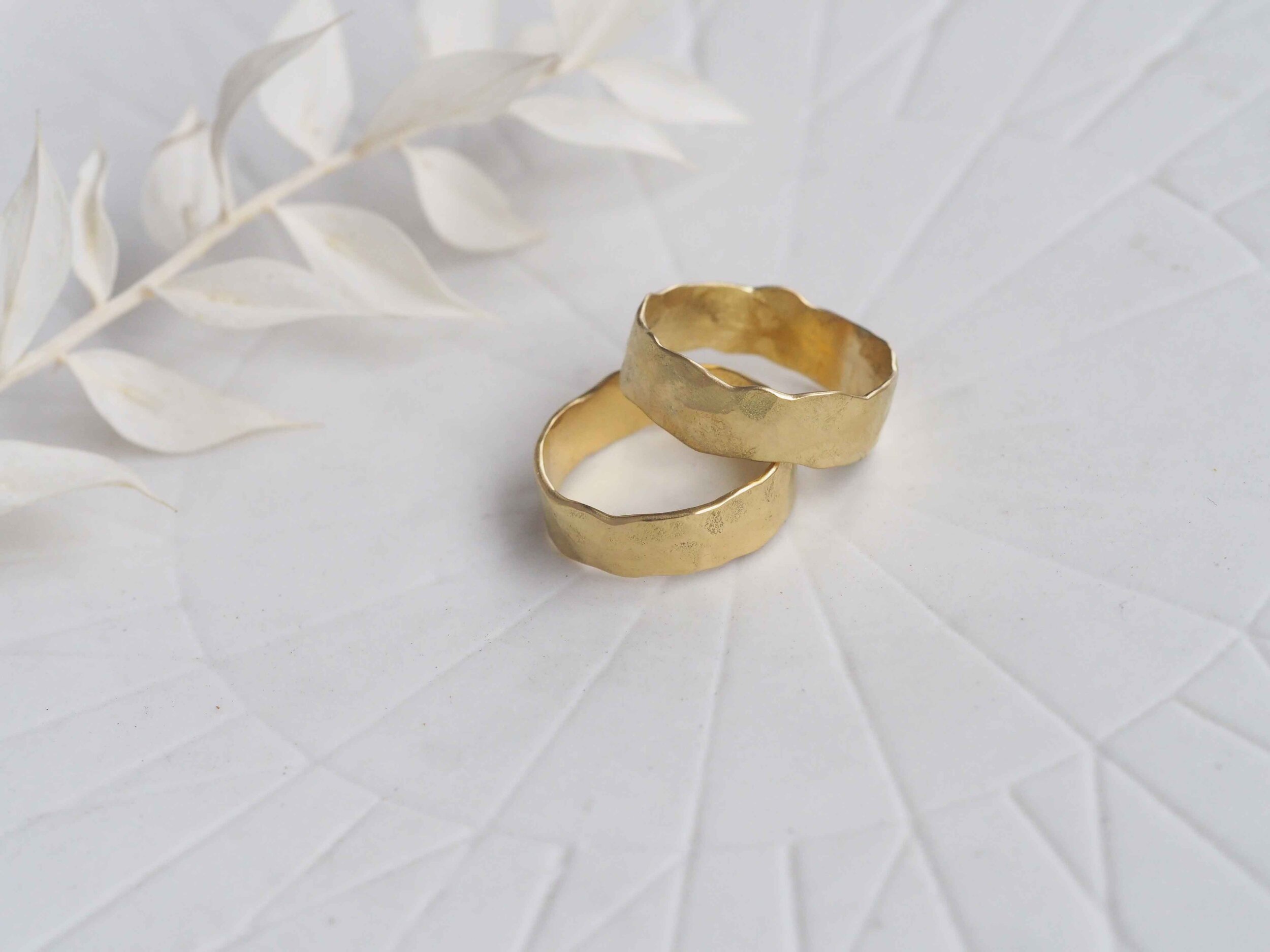 Solid 18ct Gold Ripple Ring