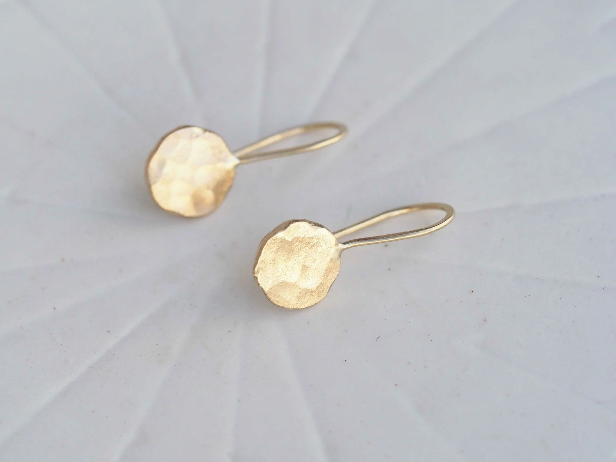 Textured Sun Drop Earrings
