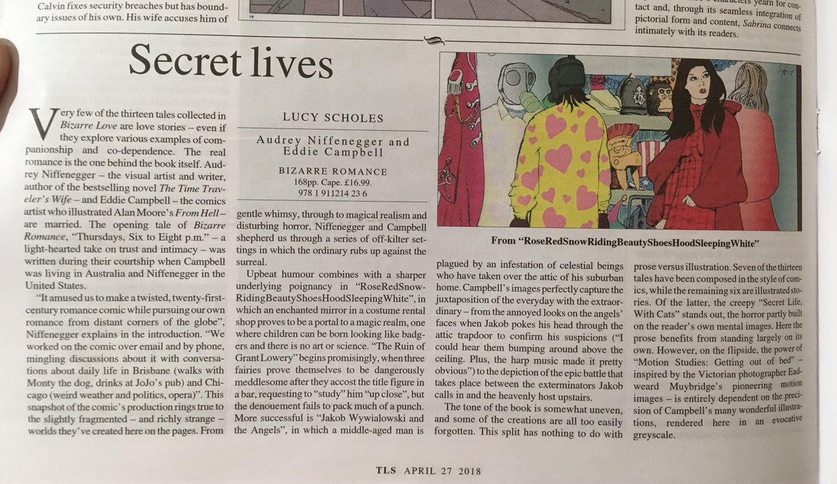Times Literary Supplement, April 27, 2018.