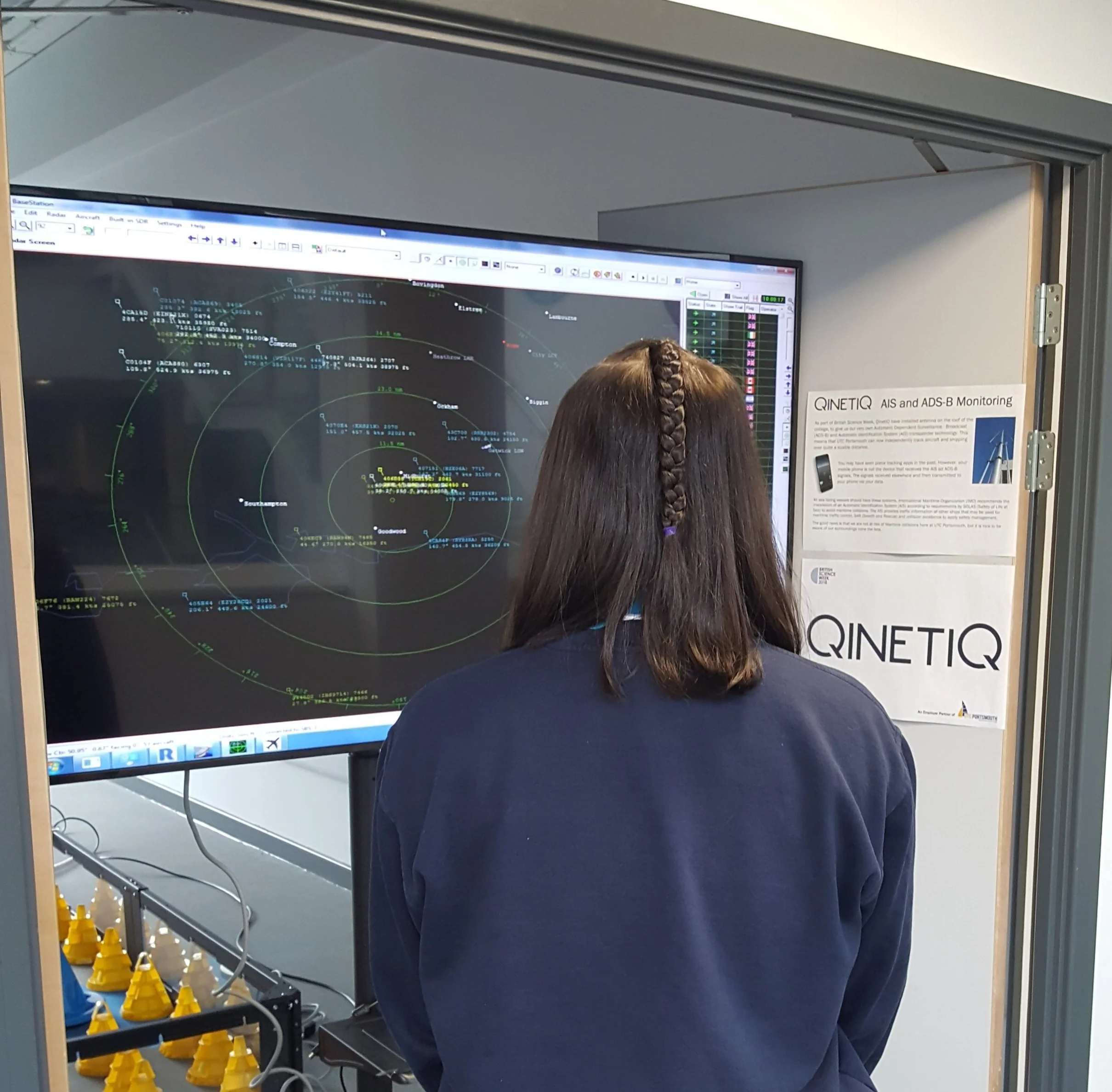Antenna installation give college aircraft tracking for British Science Week