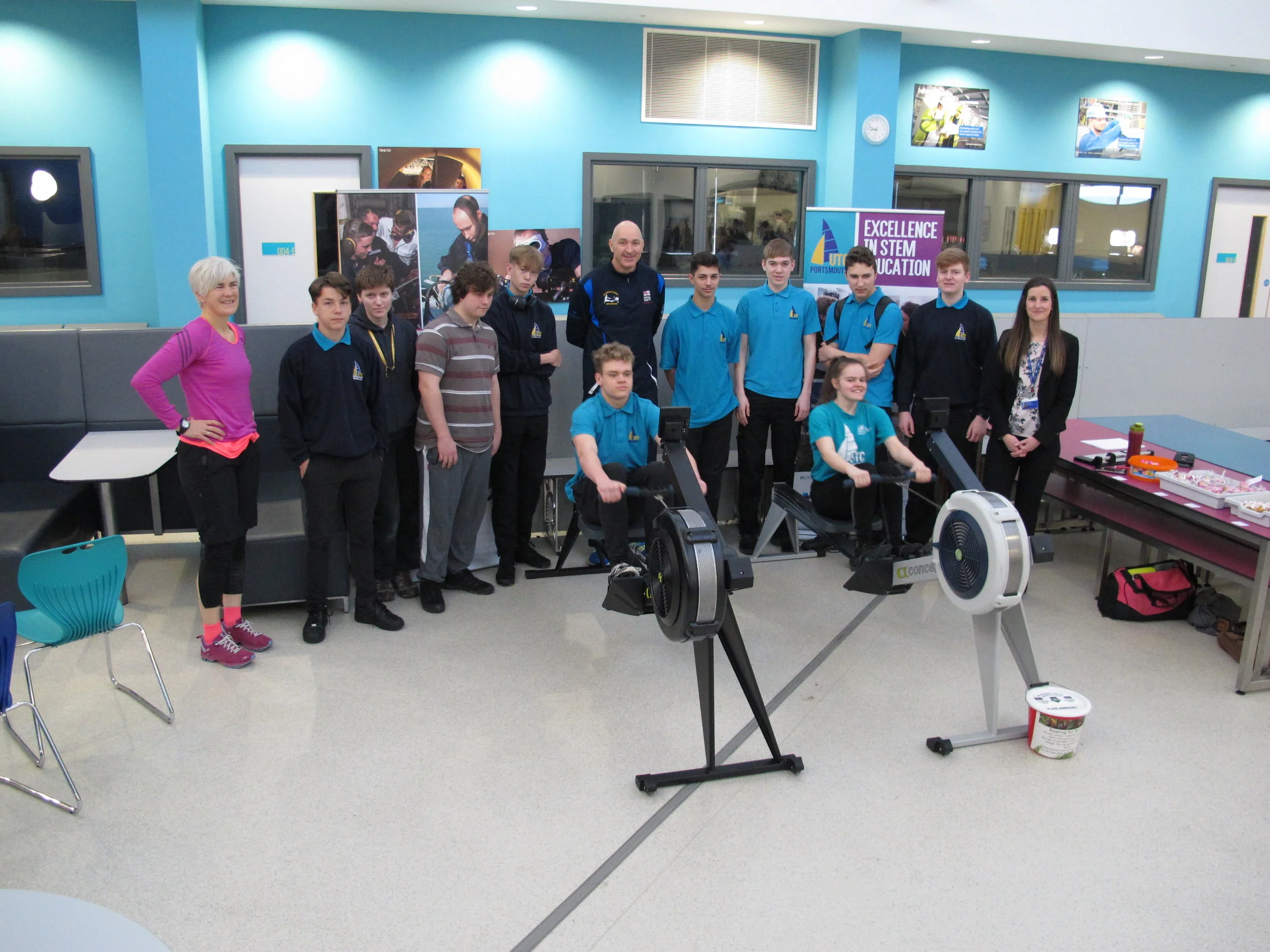 Students row for Borneo