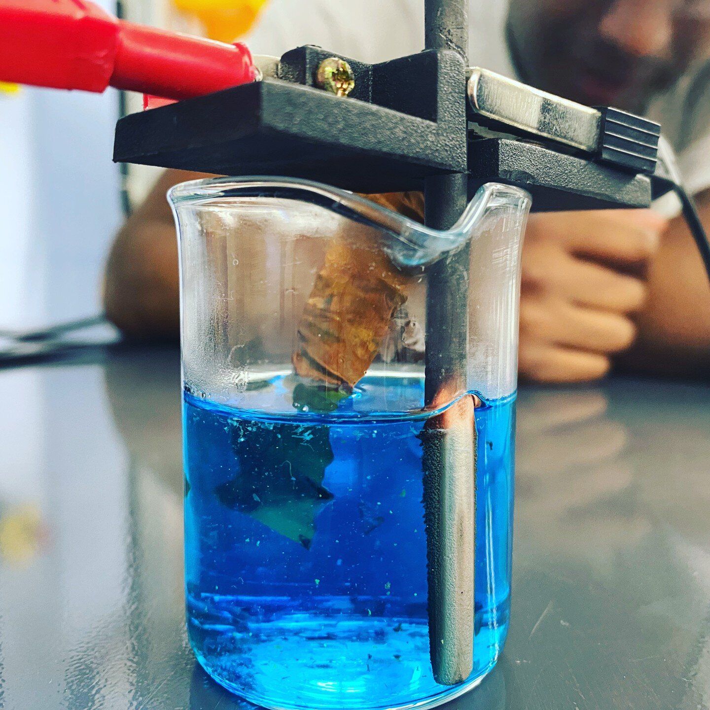 Electroplating is one of the most useful metal finishing processes in the engineering and manufacturing industries. 
Our T level Engineering students were able to perform their own experiment this week to observe the electroplating of graphite with c