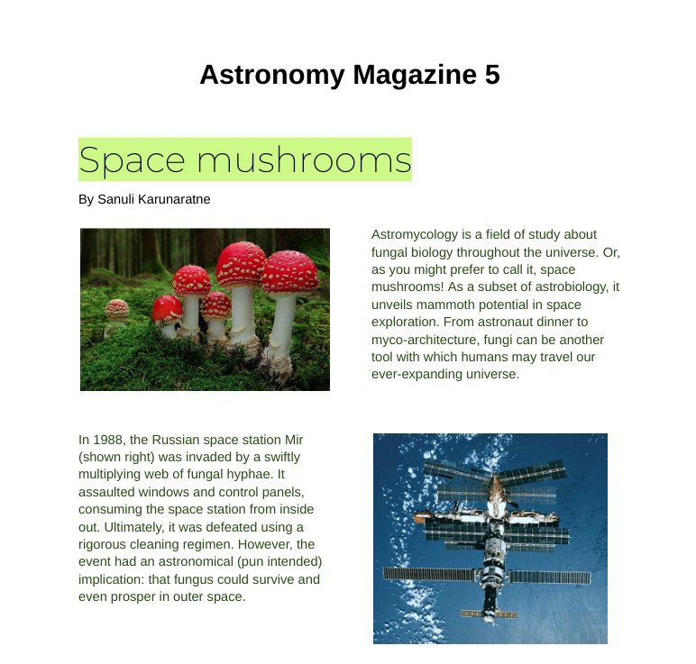 Latest edition of Astronomy magazine