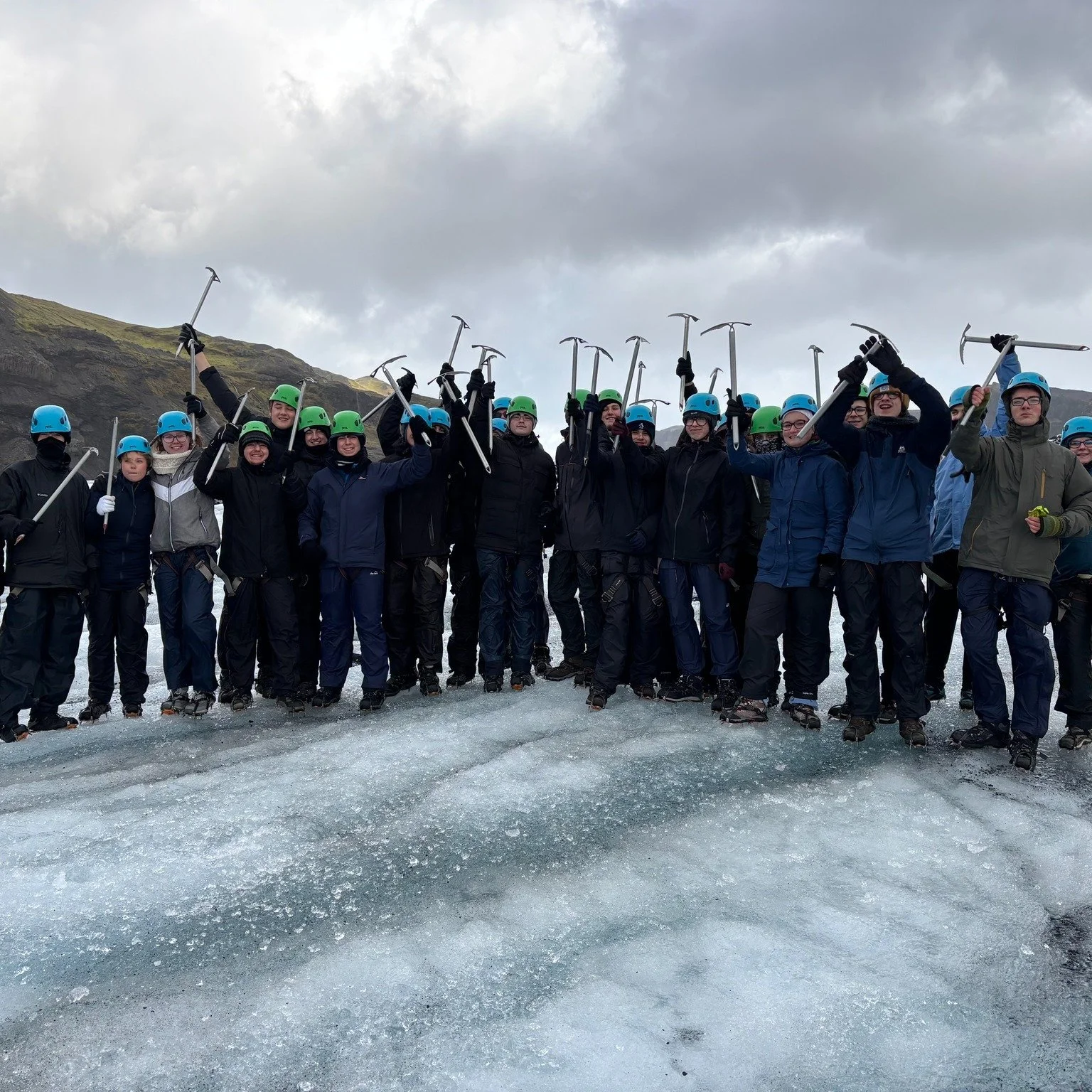 Yesterday&rsquo;s Iceland adventures for our Year 13 Geography A Level students included a wet and windy hike onto S&oacute;lheimaj&ouml;kull Glacier, where they explored the dramatic ice formations up close.

The group also visited the impressive Sk