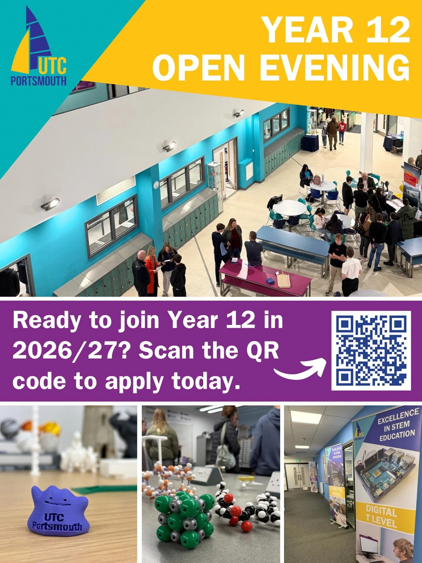 It was fantastic to welcome so many prospective students and families to our Year 12 Open Evening last night. Our staff and students were proud to share their experiences and showcase the opportunities available through our STEM-focused curriculum.

