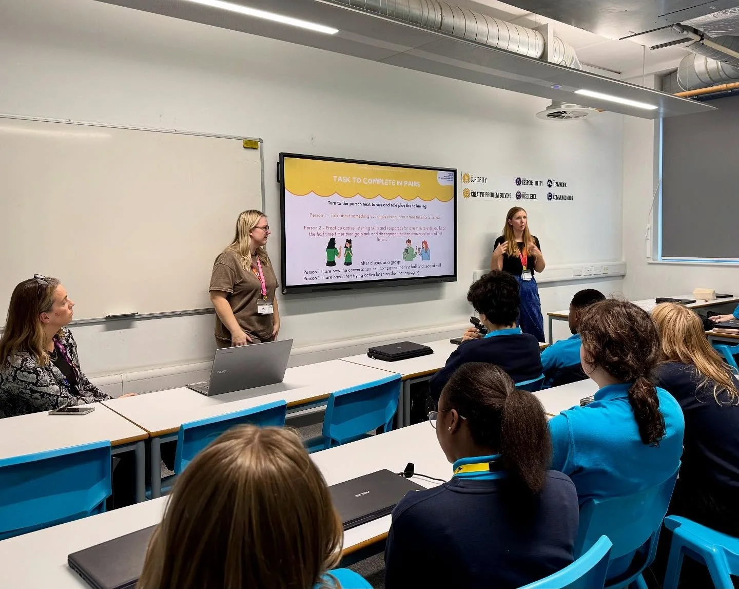 This week, our Youth Mental Health Ambassadors took part in training sessions delivered by NHS Solent as part of our Enrichment time.

The sessions focused on developing the skills and confidence to support their peers, while also learning how to pri