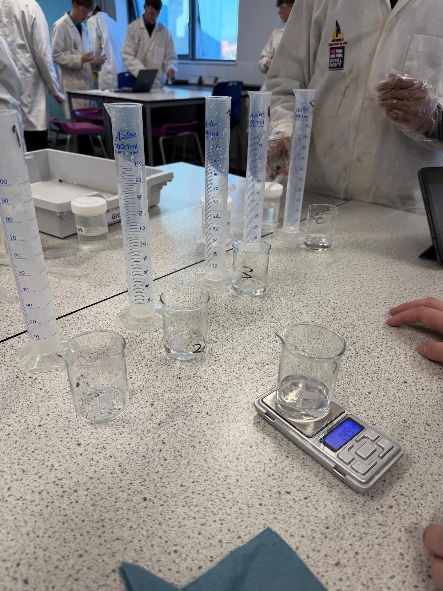 Our year 10 students have been busy in our training sessions, investigating concentrations of aqueous solutions of ethanol.

With a chart outlining the relationship between ethanol percentage and density of ethanol/water mixtures to help them, they s