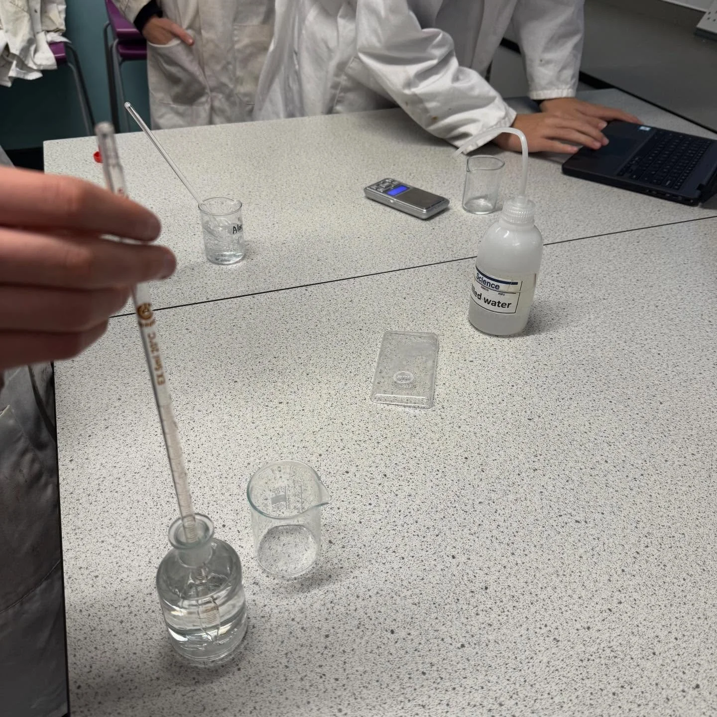 Last week, our Year 10 students took their training sessions a step further by using their knowledge of ethanol concentrations to design and create their own hand gels.

After calculating the densities of unknown ethanol solutions and exploring how c