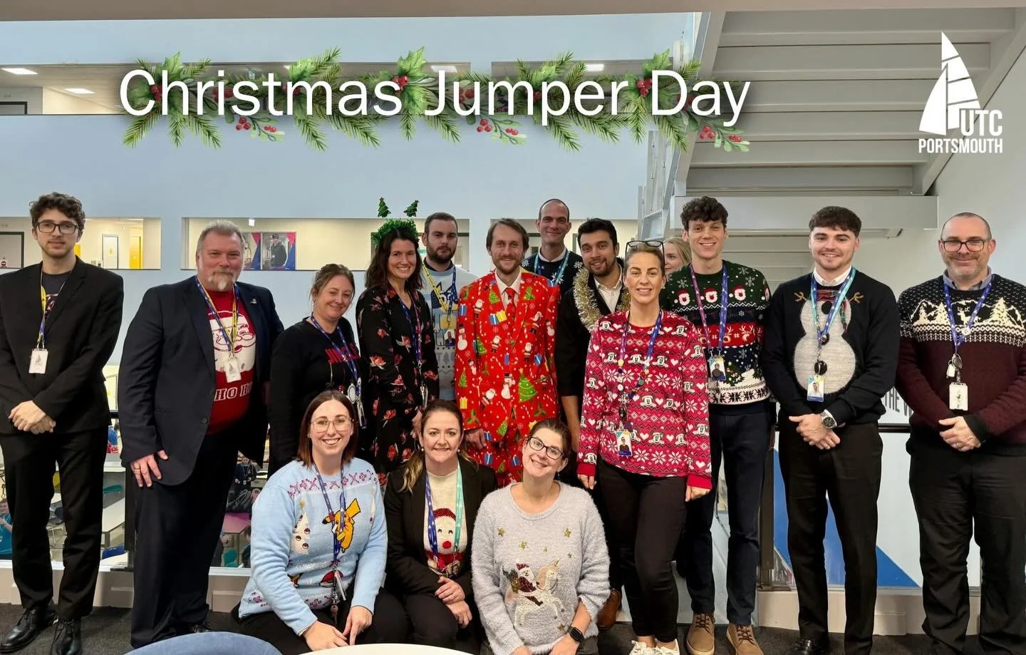 Today is Christmas Jumper Day at UTC Portsmouth!

Students and staff came in wearing their most festive jumpers in exchange for food and goods donations to The Lifehouse - a local food kitchen and support centre in Portsmouth.

The response has been 