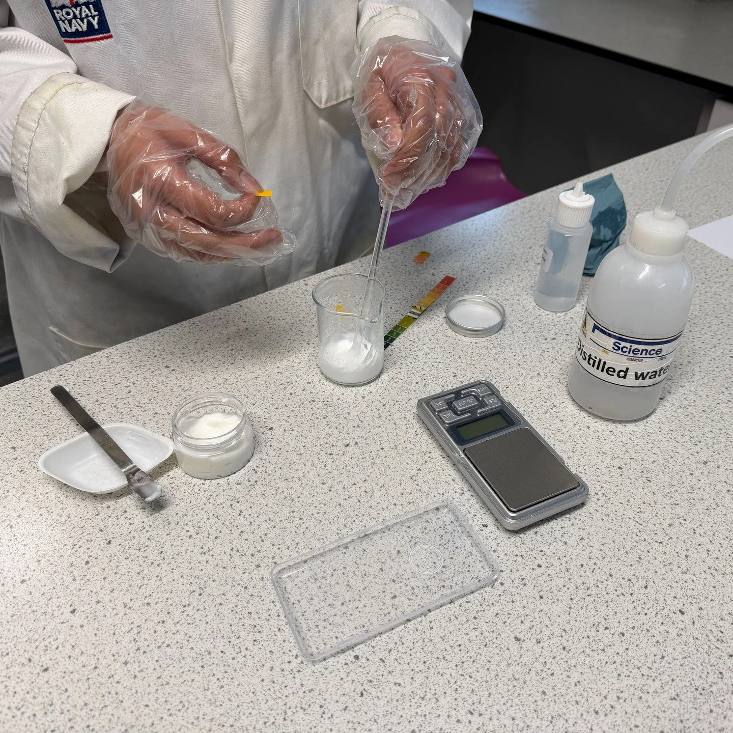 Mask Masters in our Cosmetic Chemistry enrichment sessions have created their first batch of face masks this spring term. Students are developing their understanding of cosmetic chemistry, from ingredient selection to the techniques used to produce e