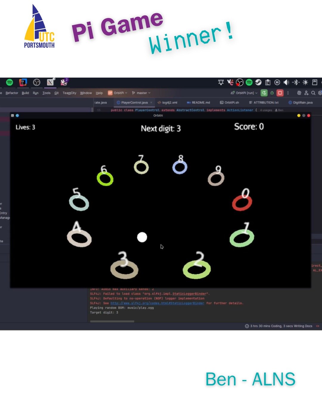 A huge thank you to everyone who took part in UTC Portsmouth&rsquo;s Pi Game Coding competition. The standard of entries was incredibly high, making it a very tough decision for our judges.

We were really impressed not only by the brilliantly coded 