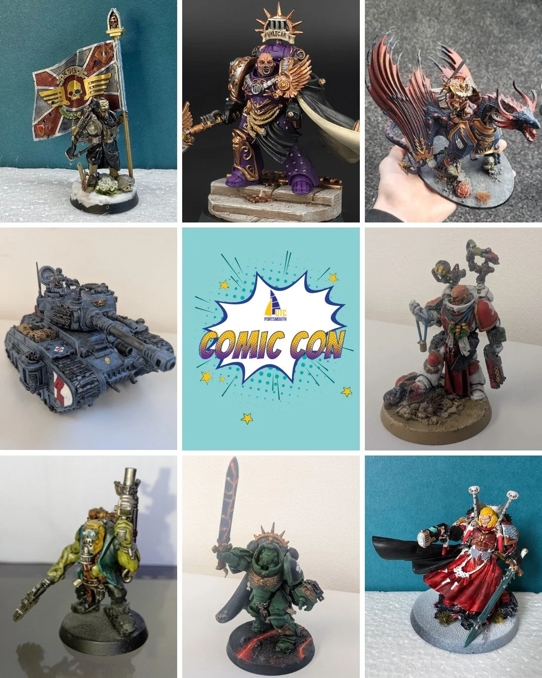 Today marks the start of our Comic Con week!

A highlight of the UTC Portsmouth calendar, we have a number of different events and competitions organised across the week.

This lunchtime, we had our miniature figure painting contest, and were so impr
