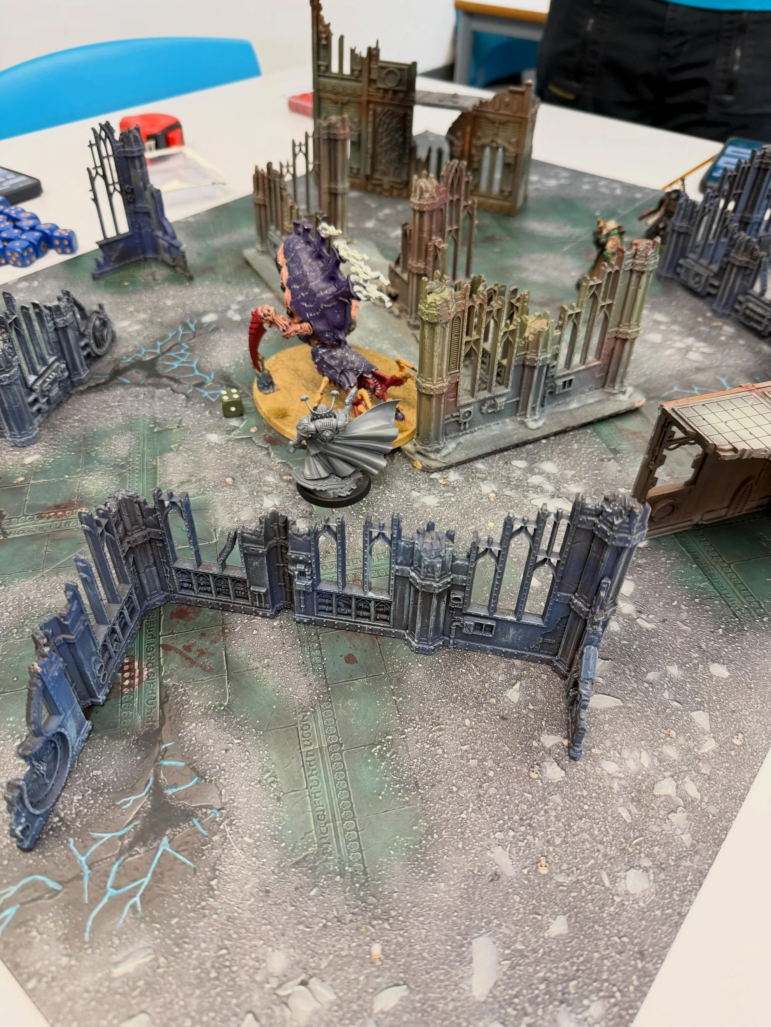 Our Warhammer 40K Battle Royale is underway, with strategic thinking, one big arena and plenty of dice.

Students are going head to head, finishing with a Warhammer obstacle course. But who will come out victorious?

Another part of our action-packed