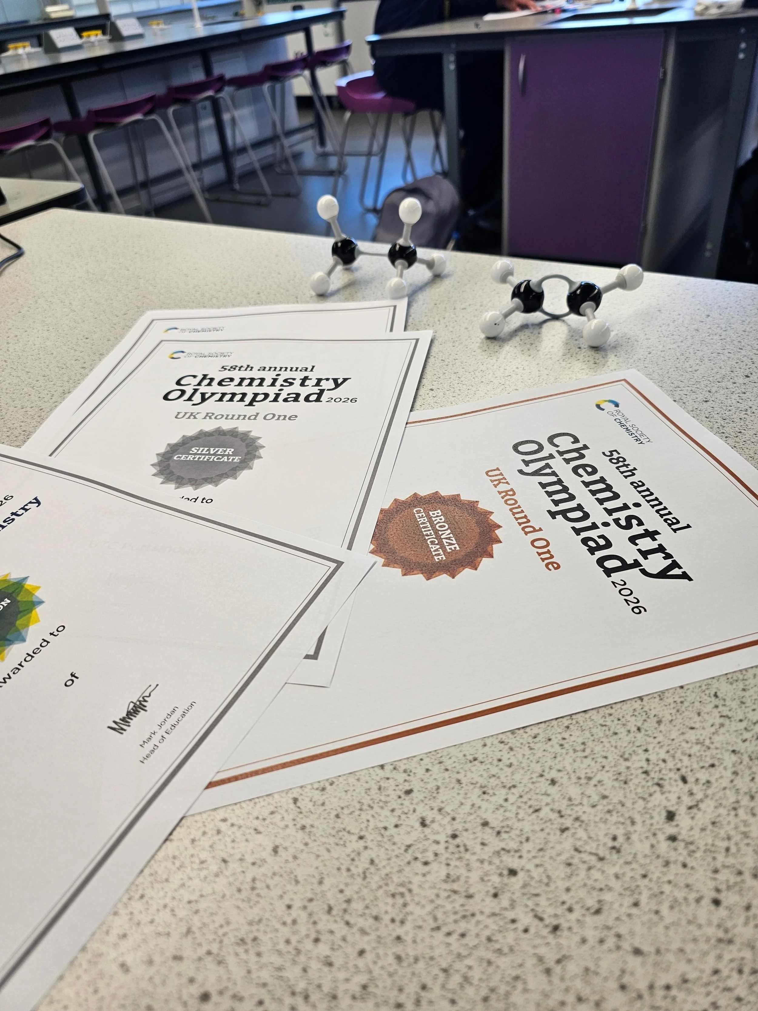 This year we took part in the UK Chemistry Olympiad Round 1 with our Year 12 and Year 13 students - and we couldn&rsquo;t be prouder of their effort.

The Olympiad is one of the most challenging national competitions, going well beyond A level, and i