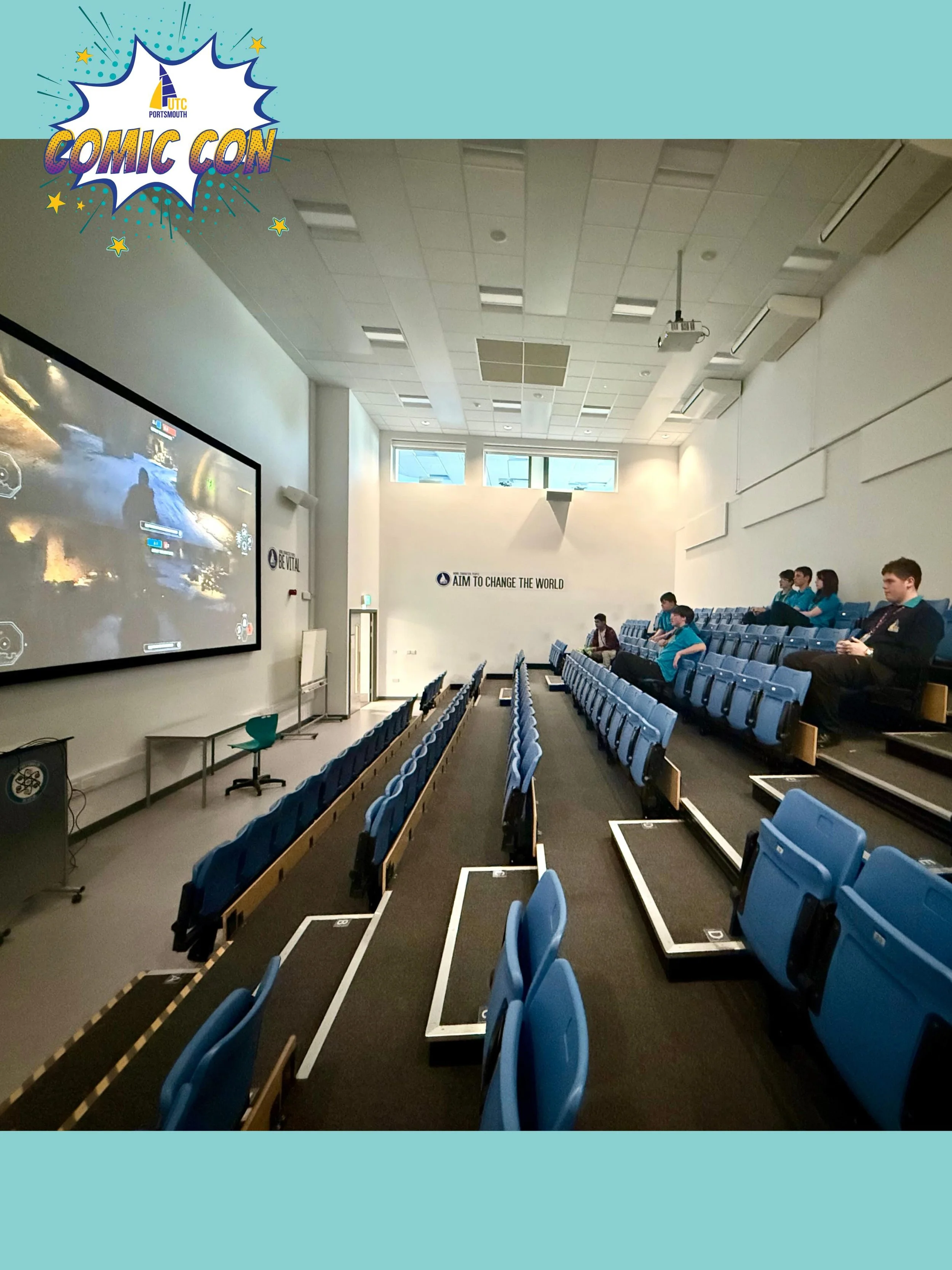 UTC Portsmouth&rsquo;s Comic Con Week draws to a close, and what an incredible week it has been.

There was a real sense of community spirit, with students and staff getting involved in competitions and activities including lightsaber battles, cospla