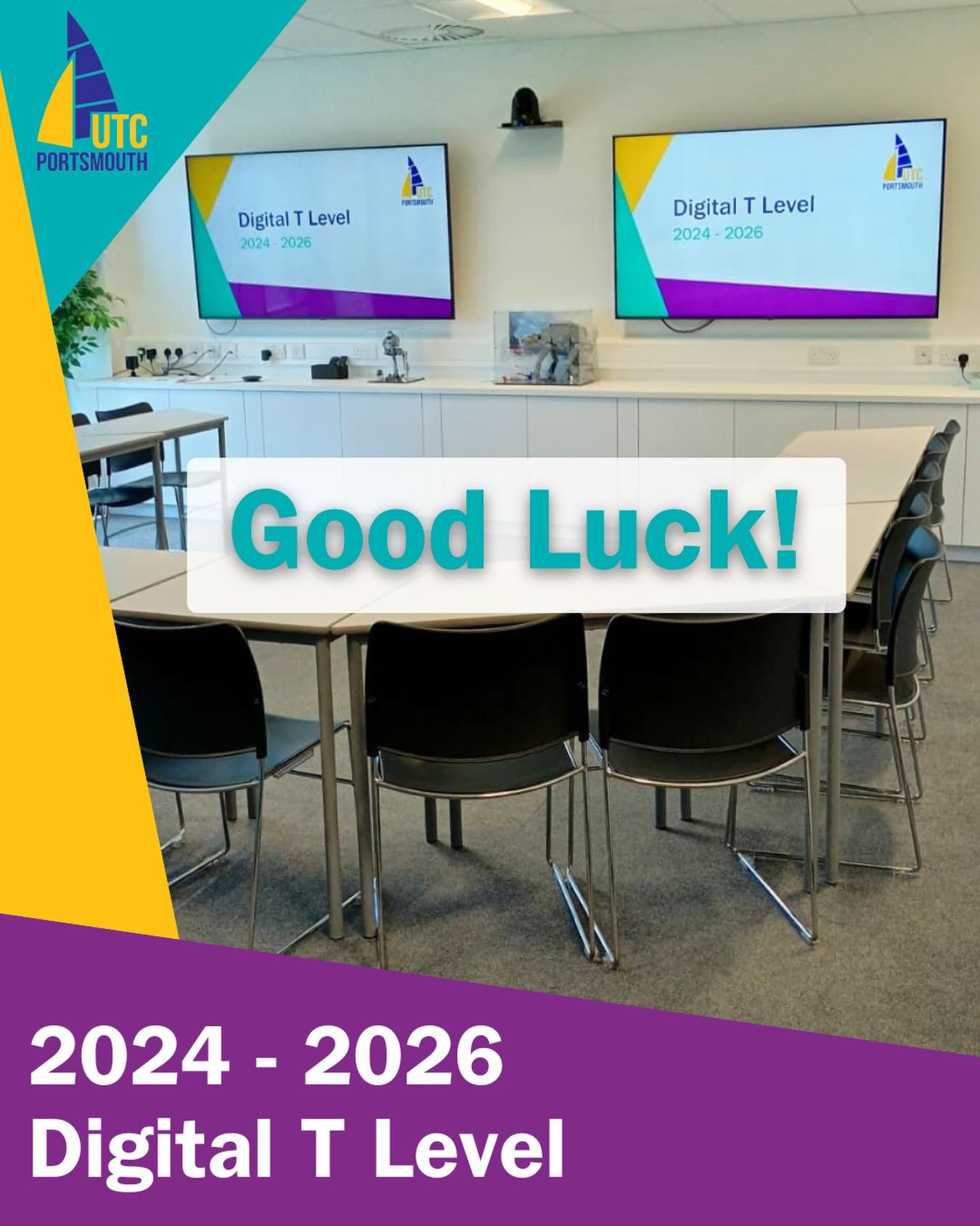 Today we said goodbye to our first ever Digital T Level cohort as they completed their final session at UTC Portsmouth.

This morning, students completed their occupational specialism, an extensive web development task, marking the end of two years o