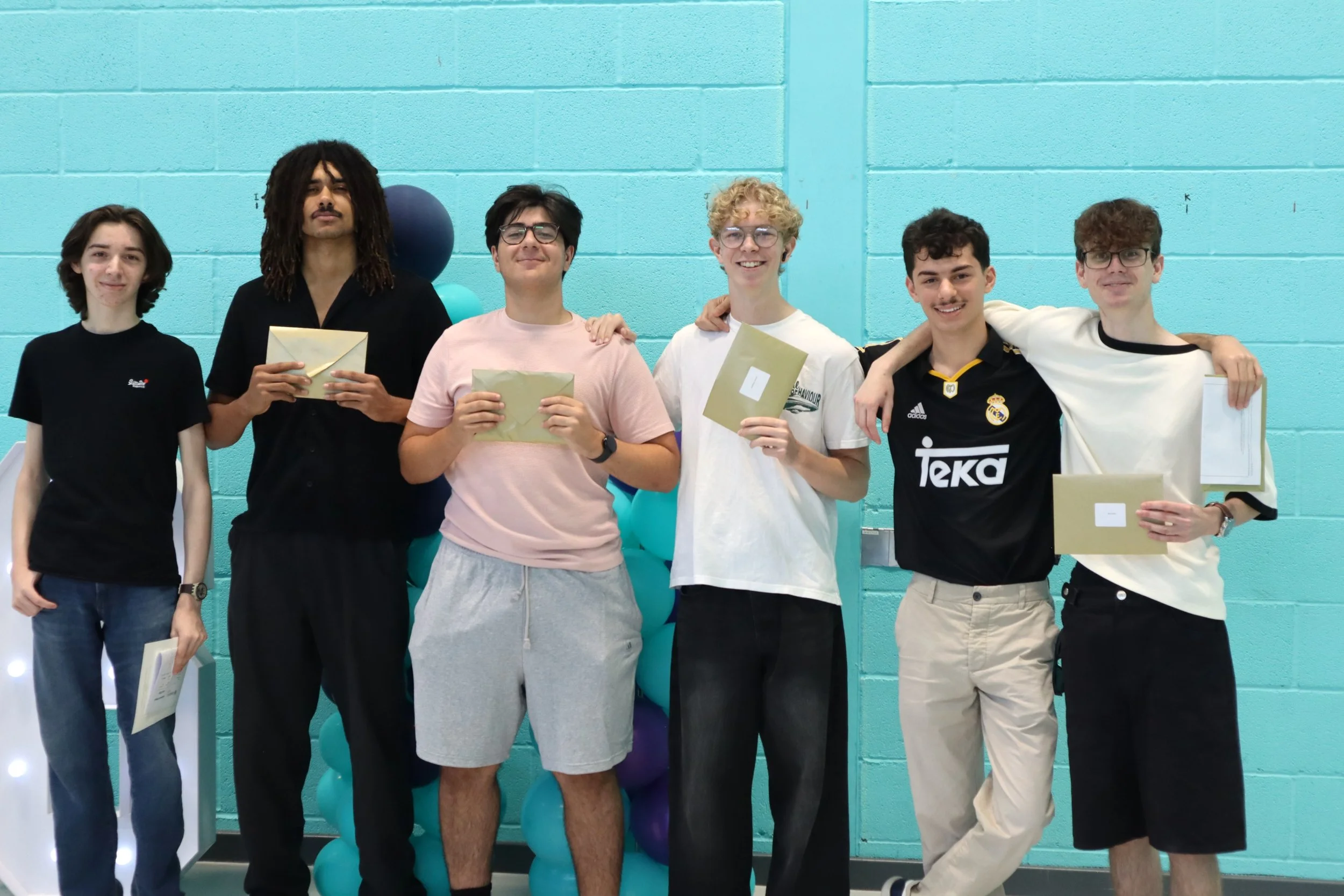 Students Celebrating a Great Set of Results.JPG