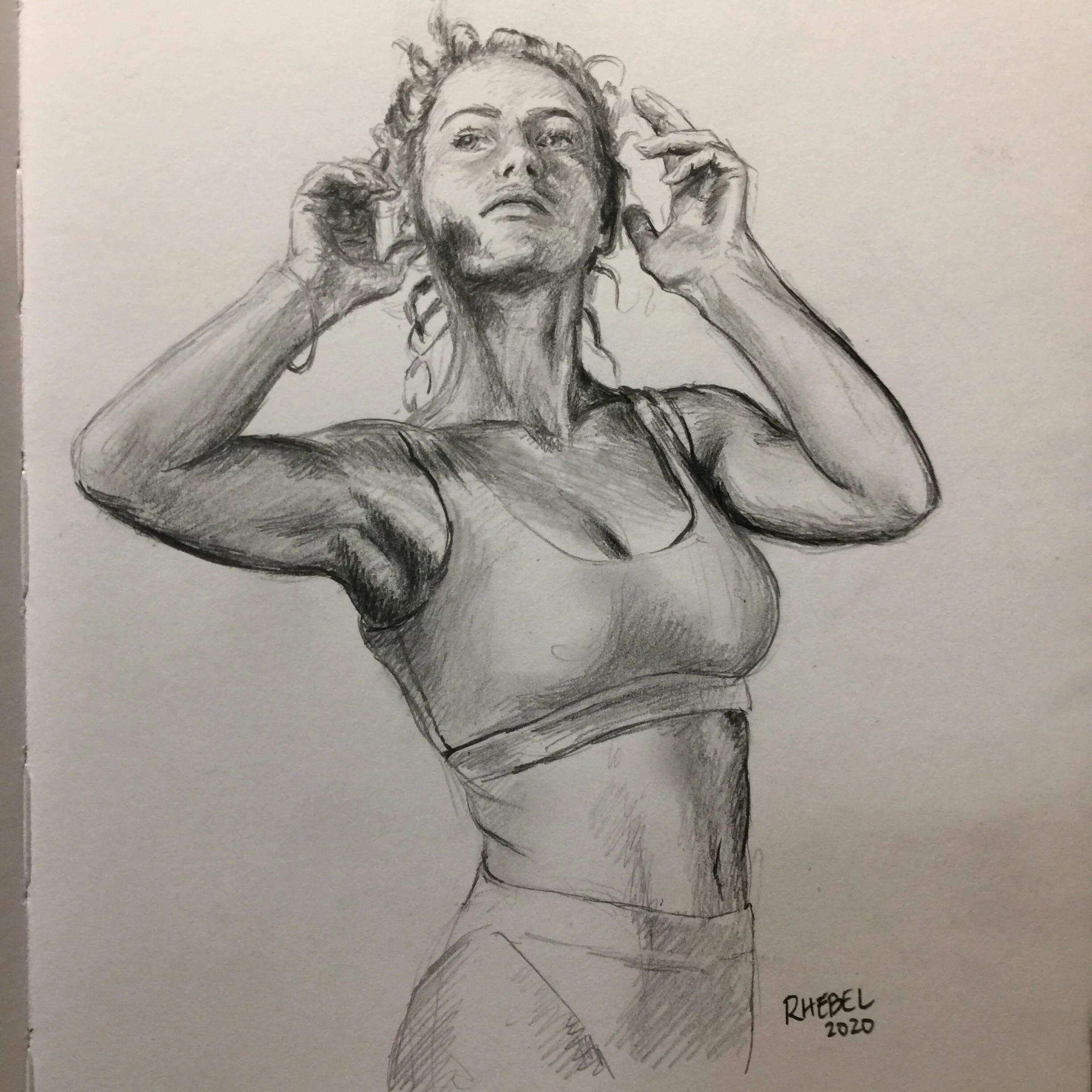  Sketchbook pencil drawing 