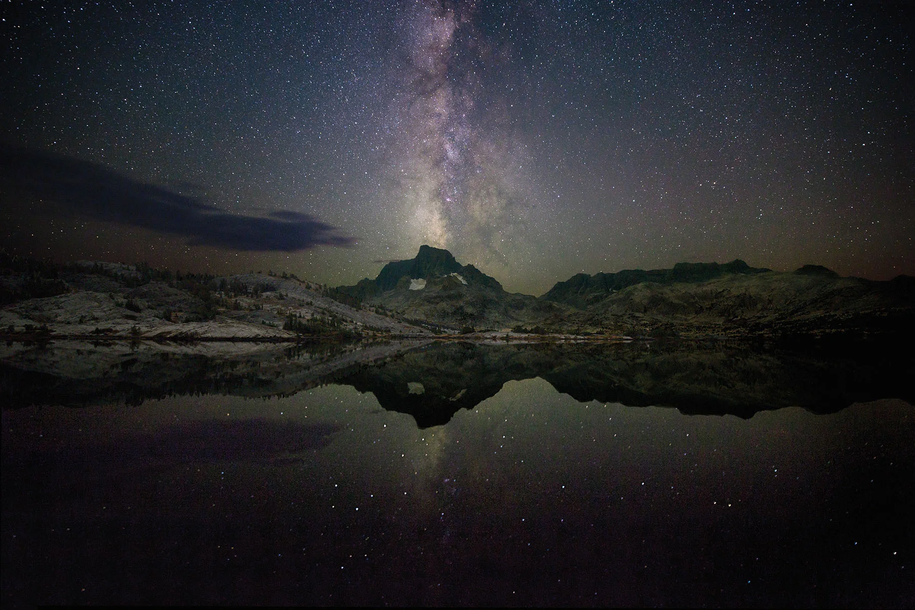 A view of Banner Peak over Thousand Island Lake provided an awesome camp for the night