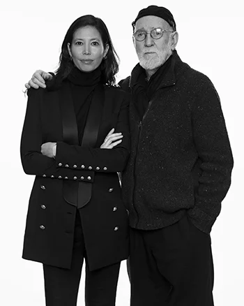 Editor-in-Chief Melissa Jones with photographer Albert Watson