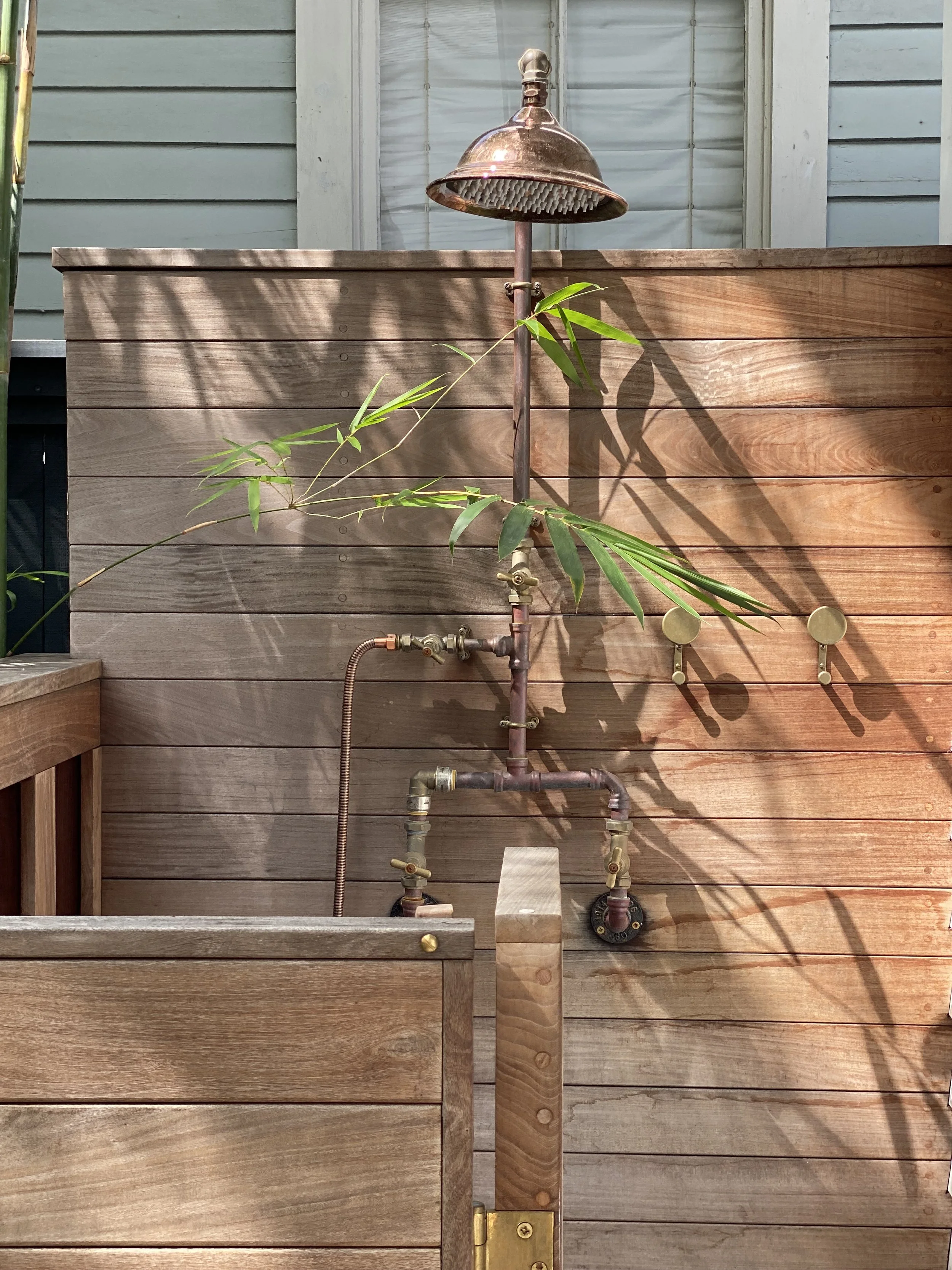 Detail of our dream outdoor shower