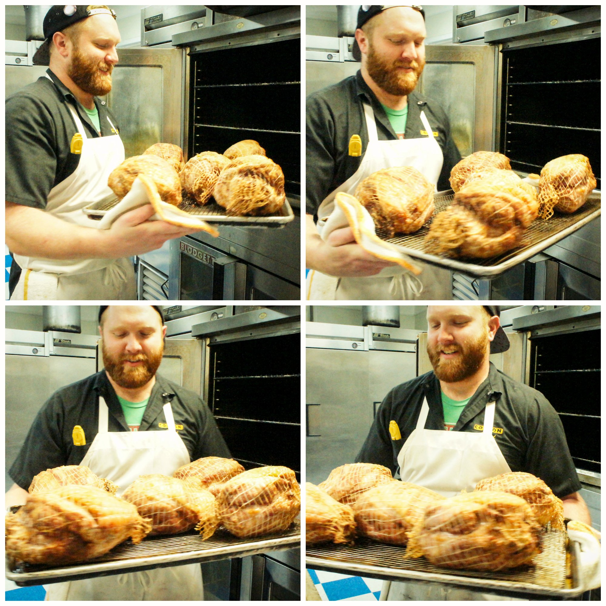 Cochon Butcher holiday roasts in production for More Salt, More Acid, 2015.