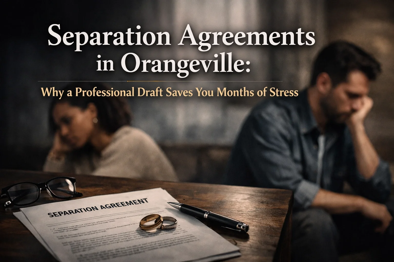 Separation Agreements in Orangeville: Why a Professional Draft Saves You Months of Stress
