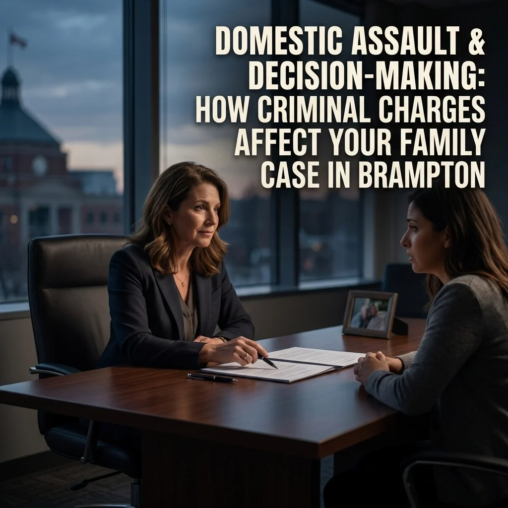 Domestic Assault &amp; Decision-Making: How Criminal Charges Affect Your Family Case in Brampton