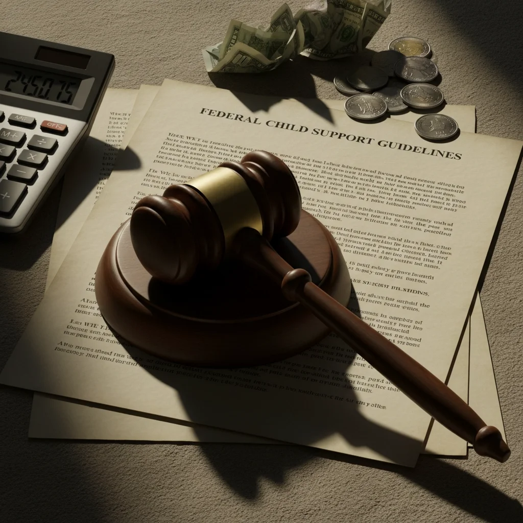 Child support calculator with court documents