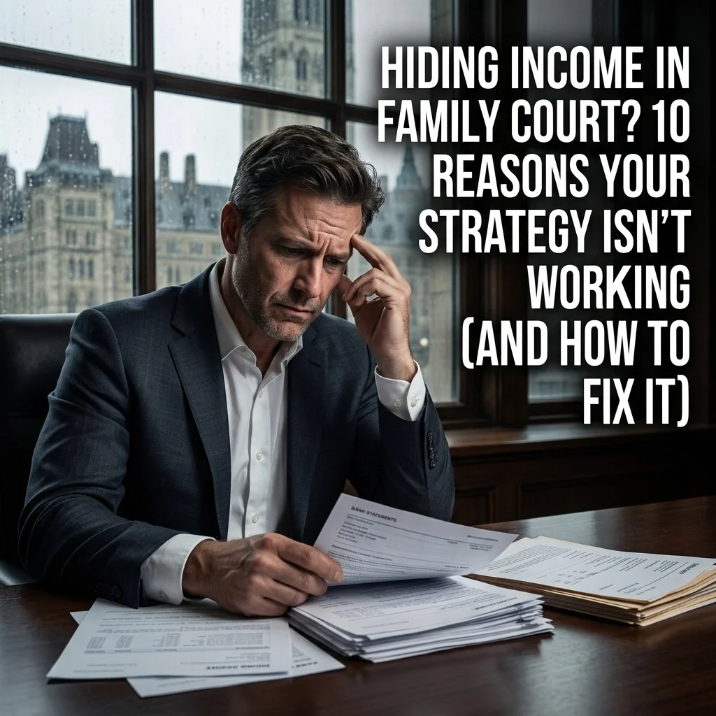 Hiding Income in Family Court? 10 Reasons Your Strategy Isn’t Working (And How to Fix It)