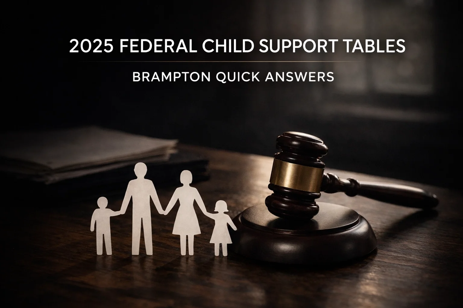2025 Federal Child Support Tables update overview for Brampton and Orangeville families.
