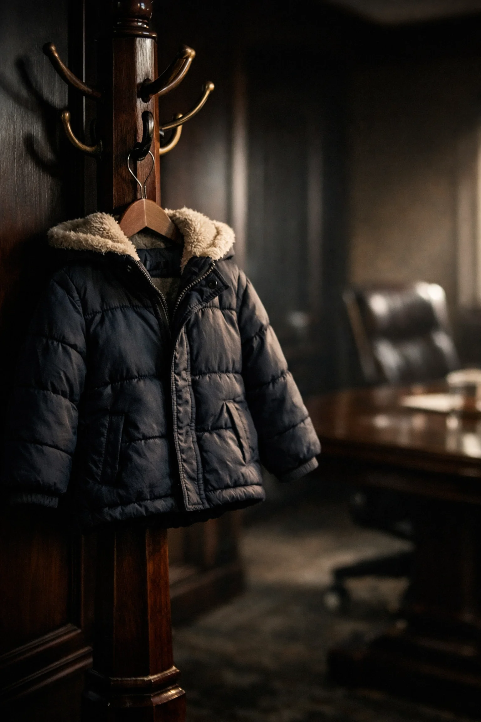 Child's winter coat representing the best interests of the child in a Brampton family law case.