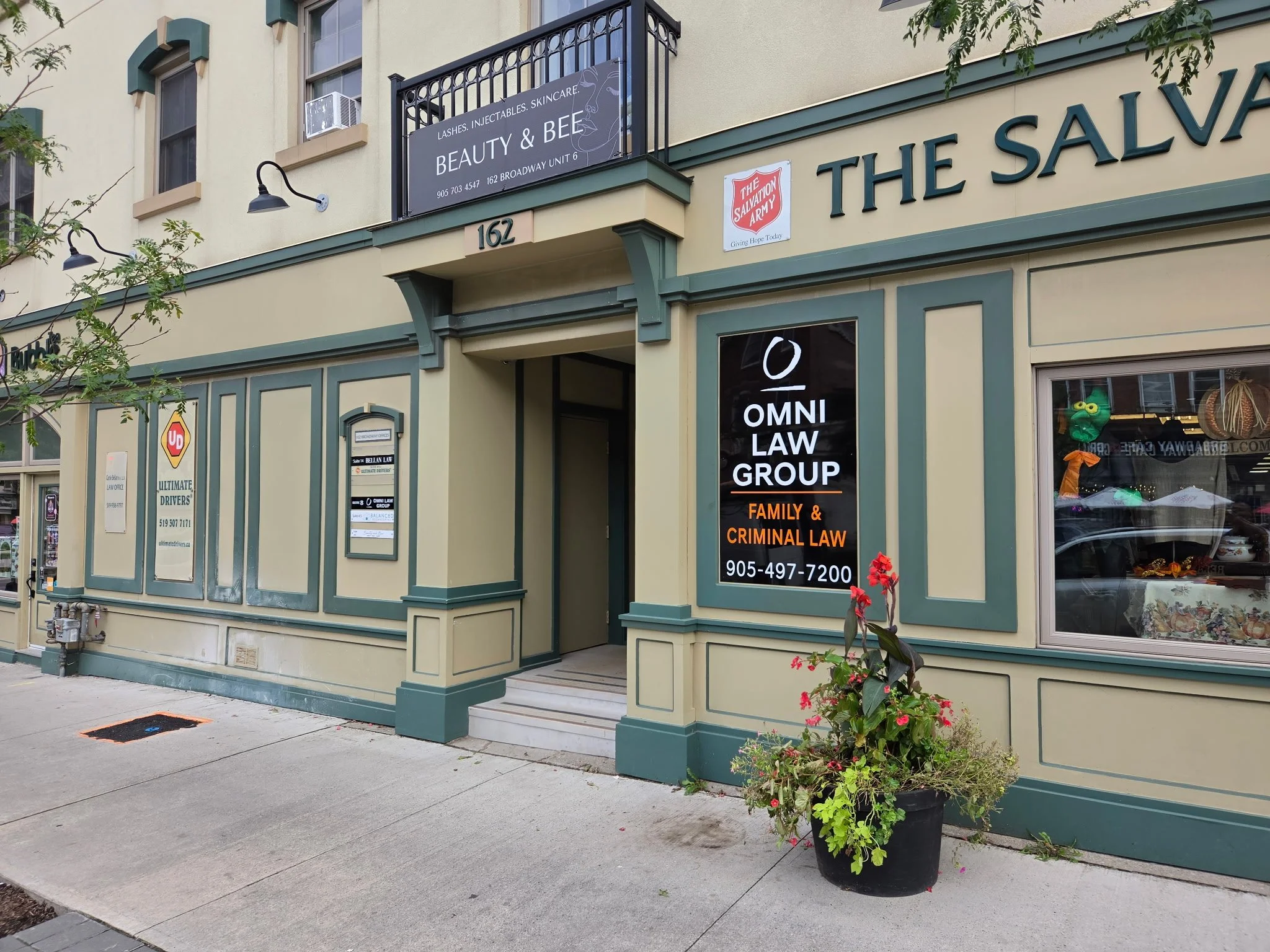 OMNI LAW GROUP sign 162 Broadway, Orangeville, Ontario