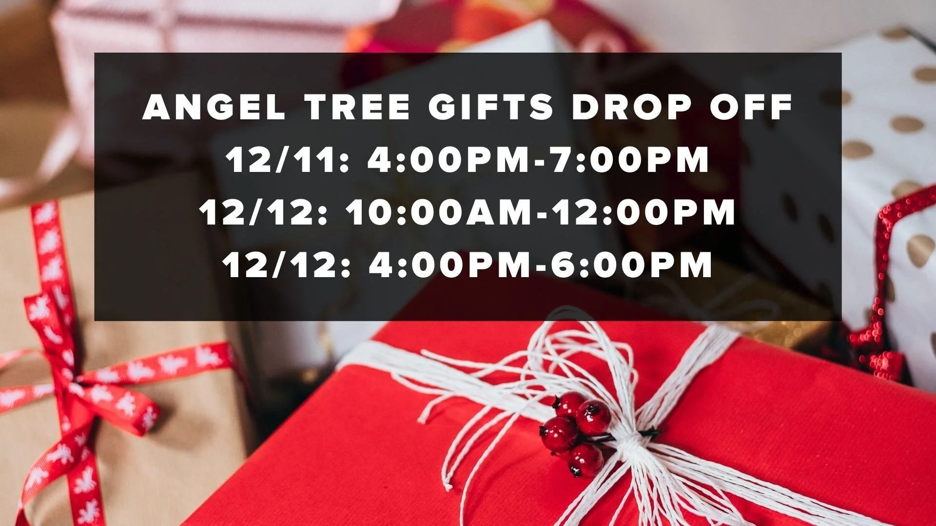 Angel Tree Drop Off