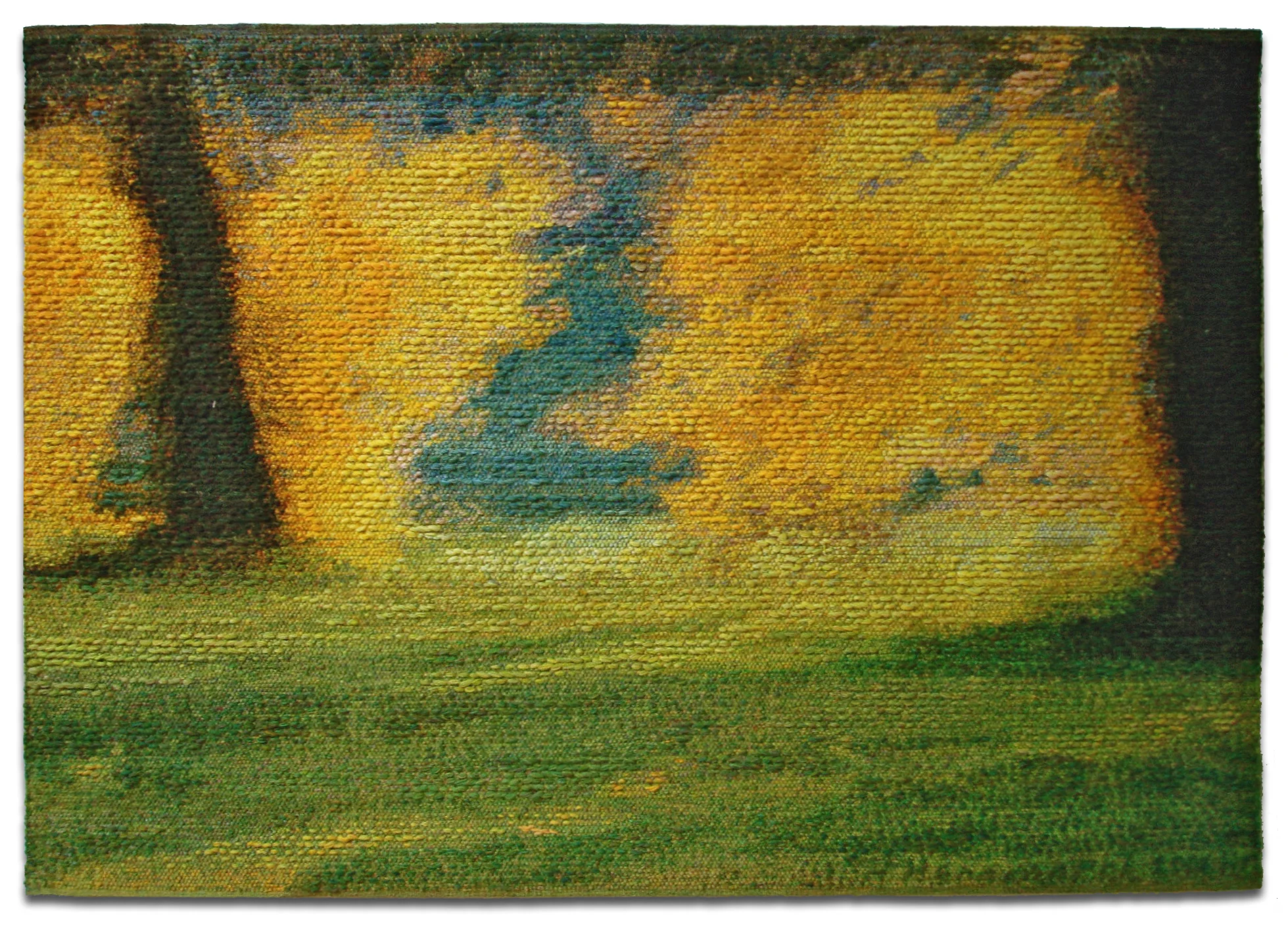 Passing Event, 2007. Wool, linen, cotton, 59 x 83 in. Collection of the artist.
