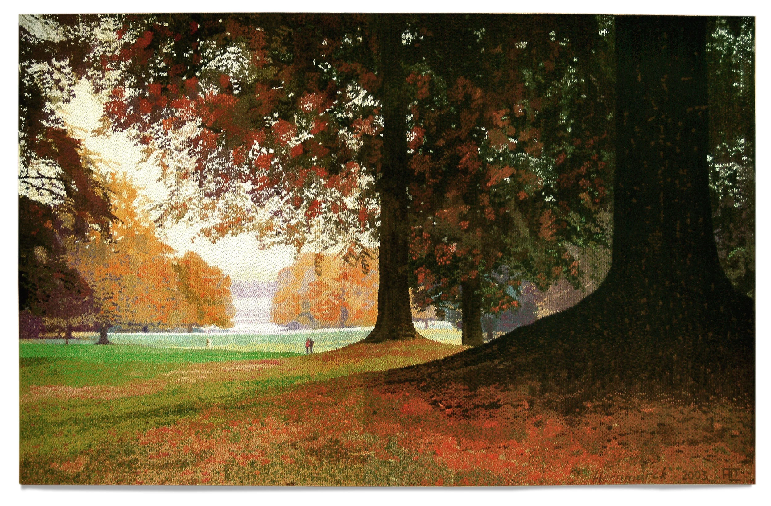 Fall, 2004. Wool, linen, cotton, 120 x 187 in. Collection of the Related Companies, New York, NY.