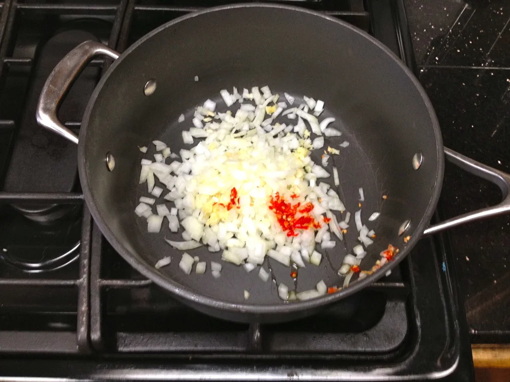 The start of the chili.