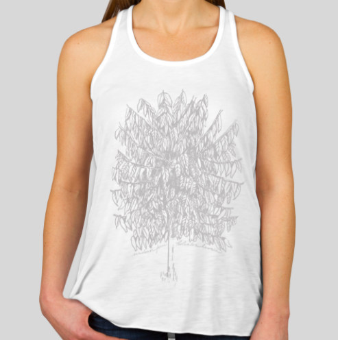 Women's White Coffee Tree Tank