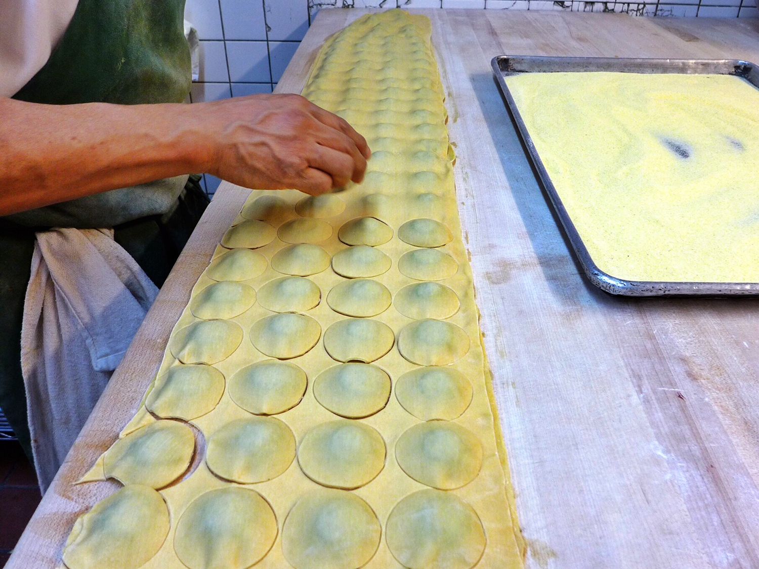 Making Kale Ricotta Ravioli By Hand