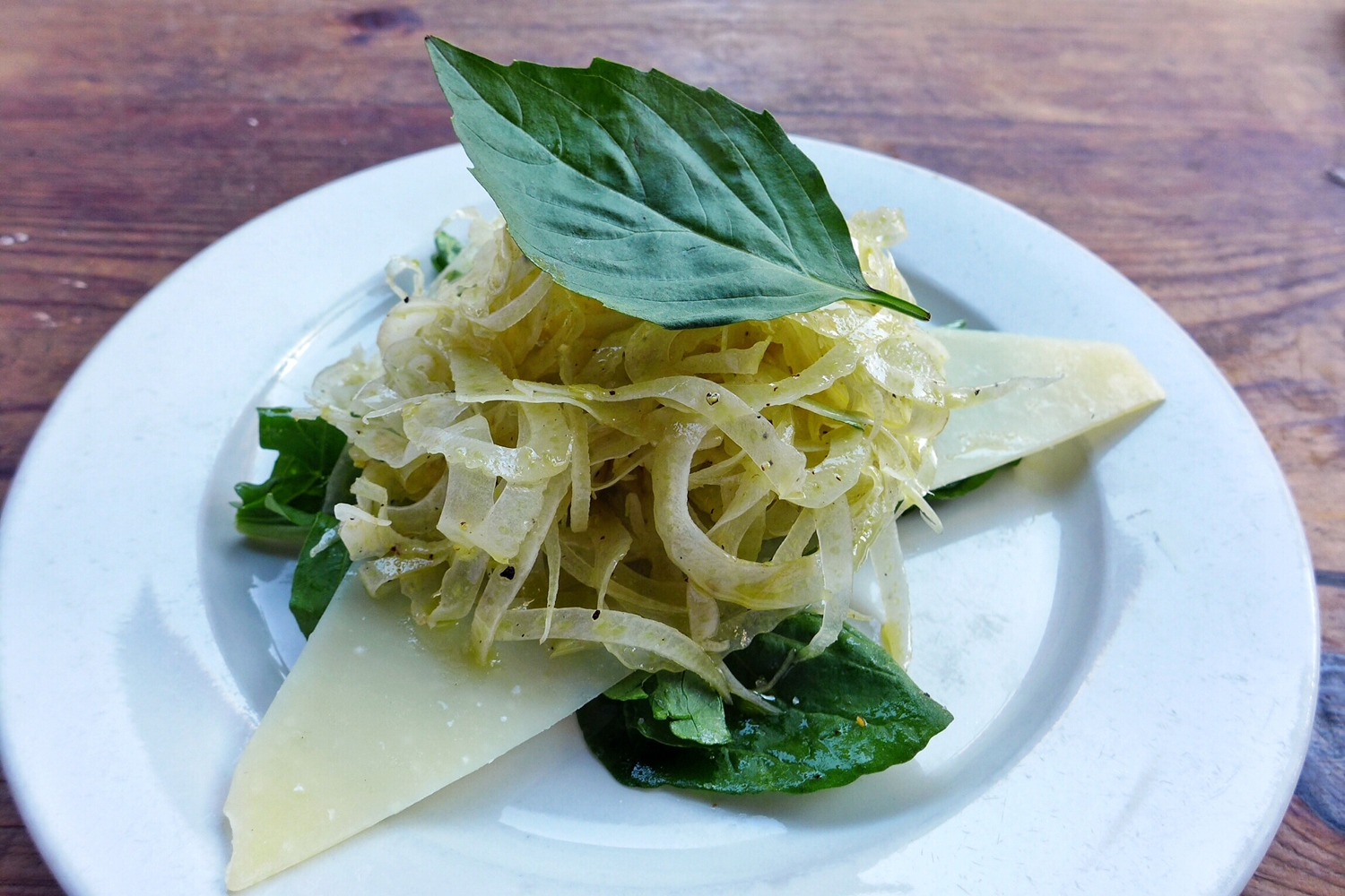 Fresh Shaved Fennel Salad with Piave Cheese 