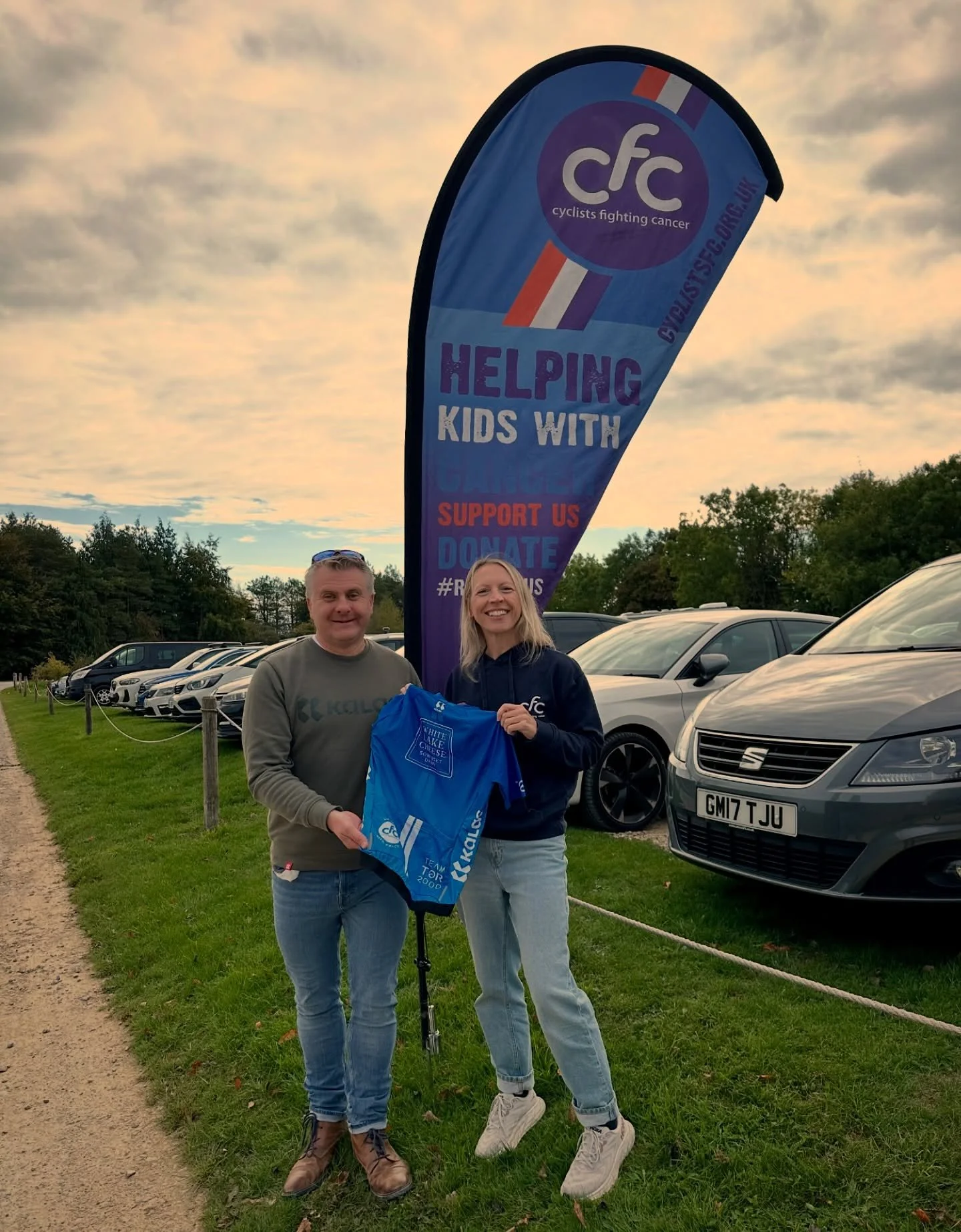 Great to catch up with @rachelwignell of @cyclistsfightingcancer at the @tulliocc &lsquo;Big Business Bike Ride&rsquo;! This year it&rsquo;s been an honour to carry  #CFC logo on our kit and promote the wonderful work they do. Tor is stoked to contin