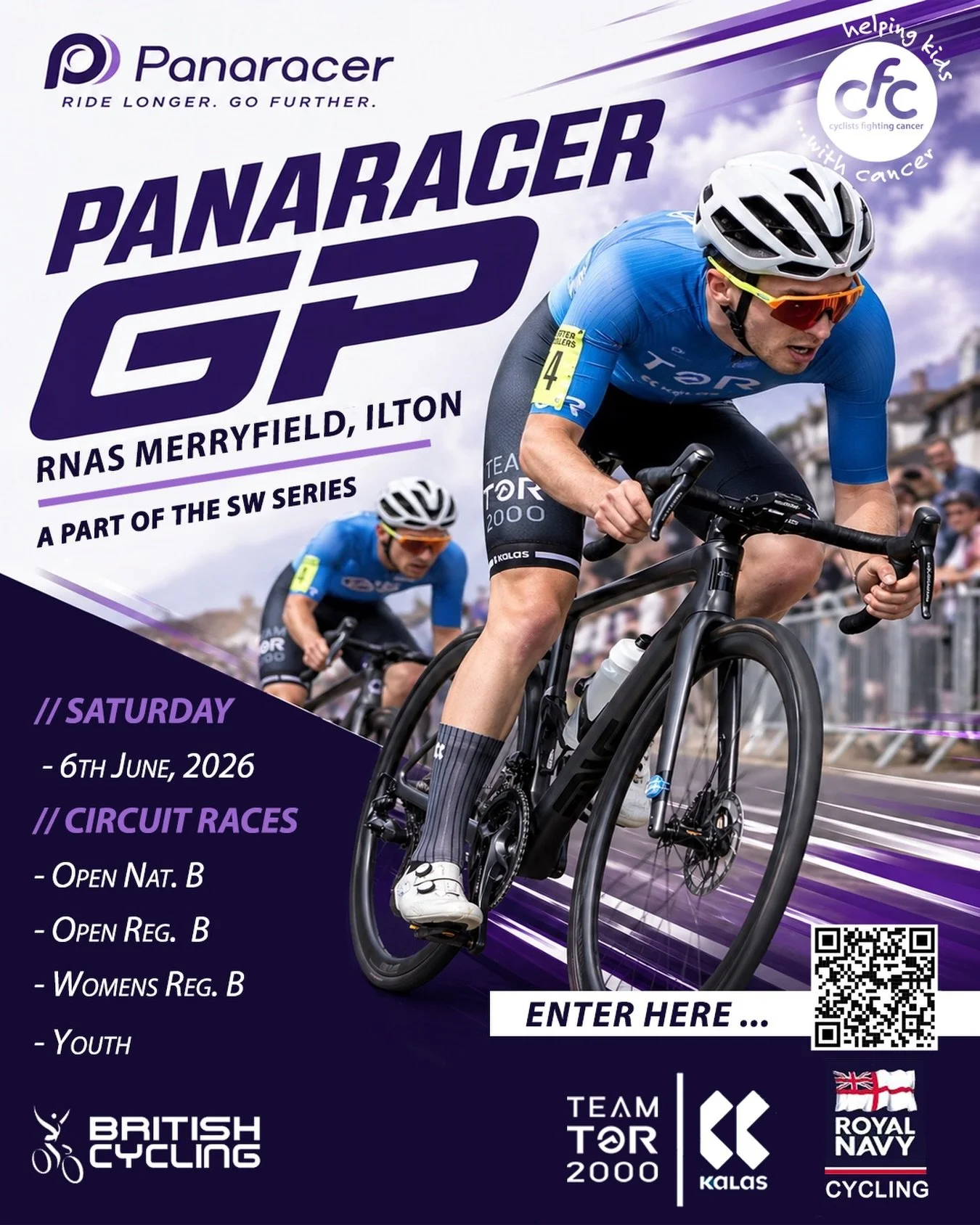 Time to get your entries in for the Panaracer GP!

Part of the @bcsouthwestrr Series and proudly supported by @panaraceruk , @whitelakecheese , and @kalas_sportswear , this promises to be a day of fast, competitive racing on a superb 5km traffic-free