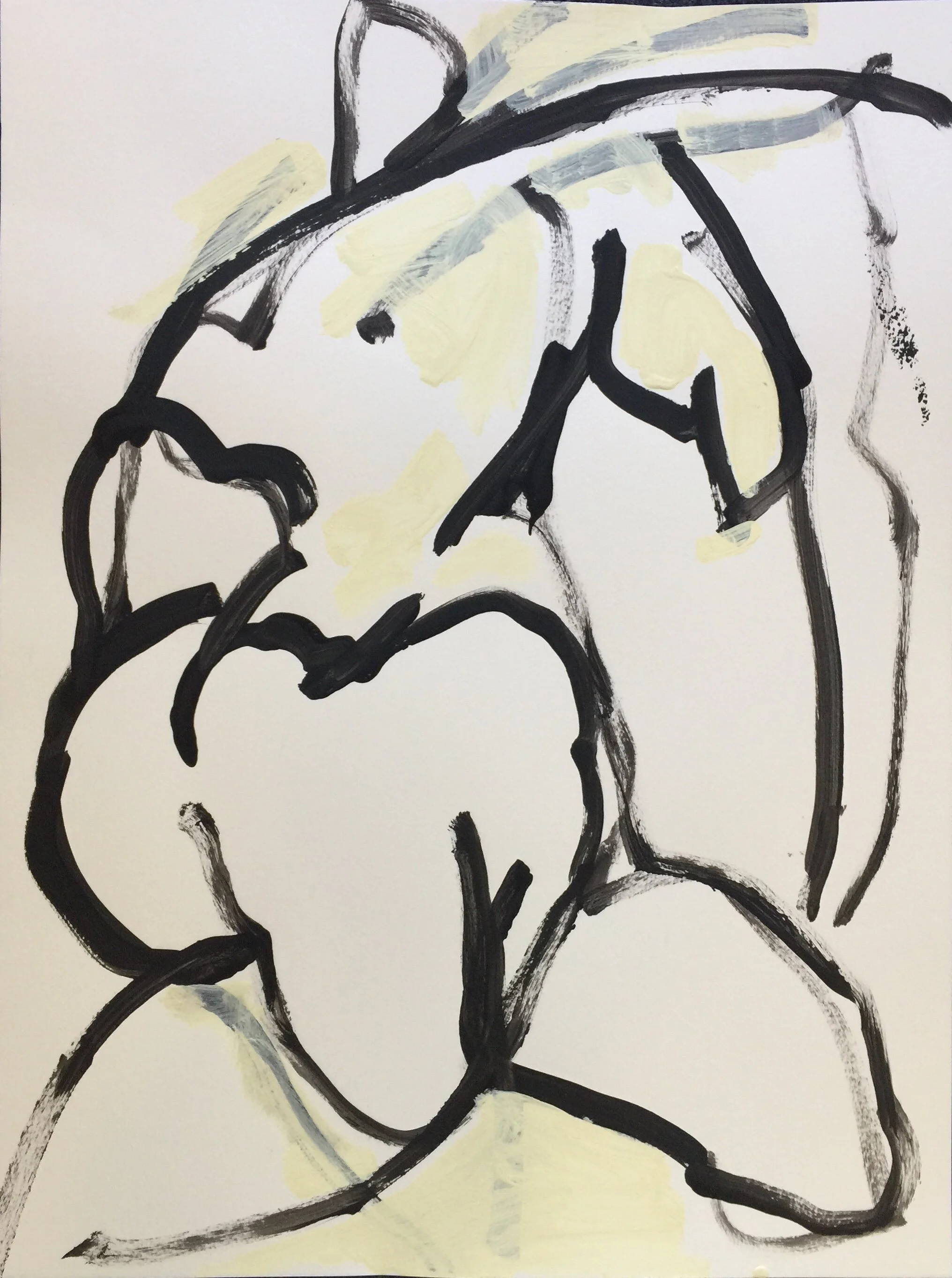 Seated Naked, Inspired by Tracey Emin.JPG